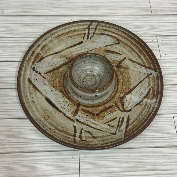 Studio Pottery Veggies and dip platter - Picture 6 of 6